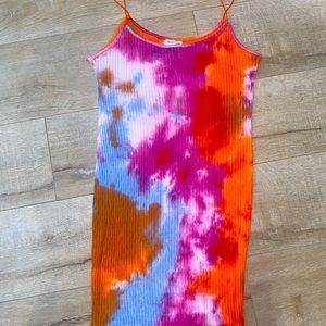 Tie die mini dress size small